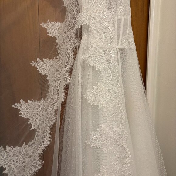 TEUTA MATOSHI WHITE BELLS OF REVERIE GOWN - Picture 4 of 4